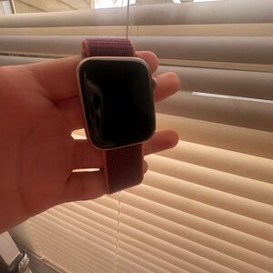 Smartwatch with Burgundy Band